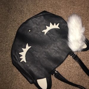 Animal faced bags + faux fur bag charm